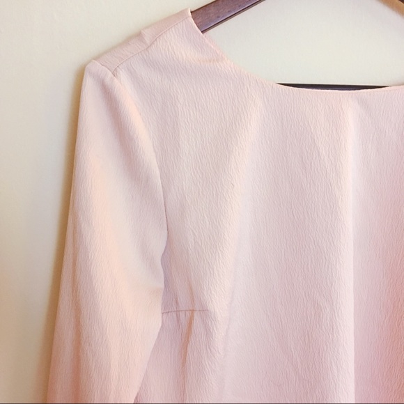 Topshop Pastel Pink Reversible Blouse Button Open - Picture 2 of 6